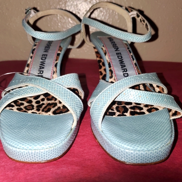 Warren Edwards Womens Open toe High Heeled Sandals 8.5 - Picture 3 of 12